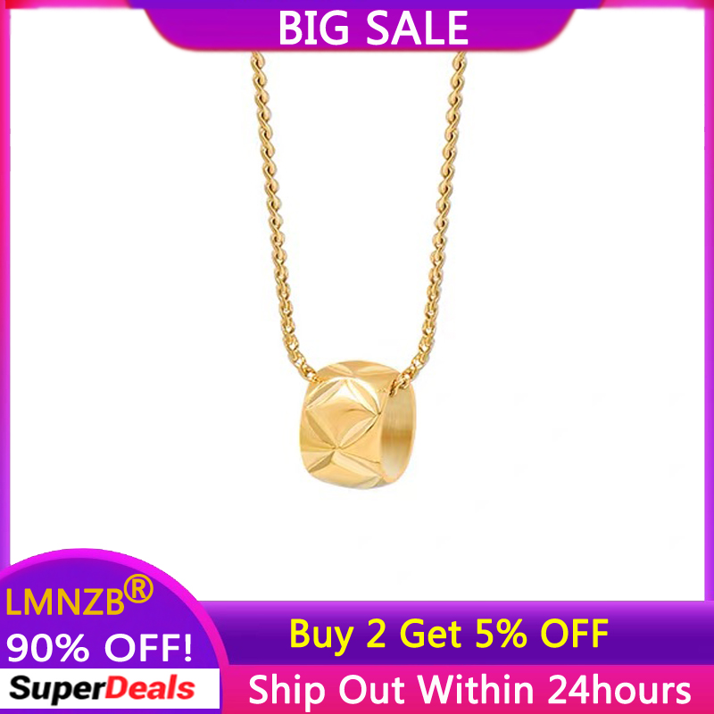 Cross Pendant Necklace Gold - Luksusowy złoty romb krzyż okrągły wisiorek