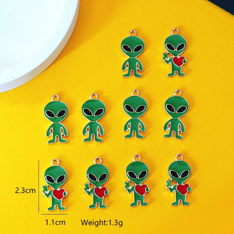 Earrings - 10 szt. Proste zawieszki z stopu