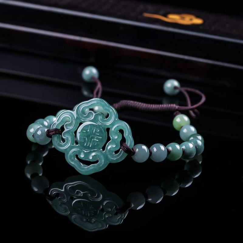 Bracelets - Bransoletka z naturalnego jadeitu klasy A,