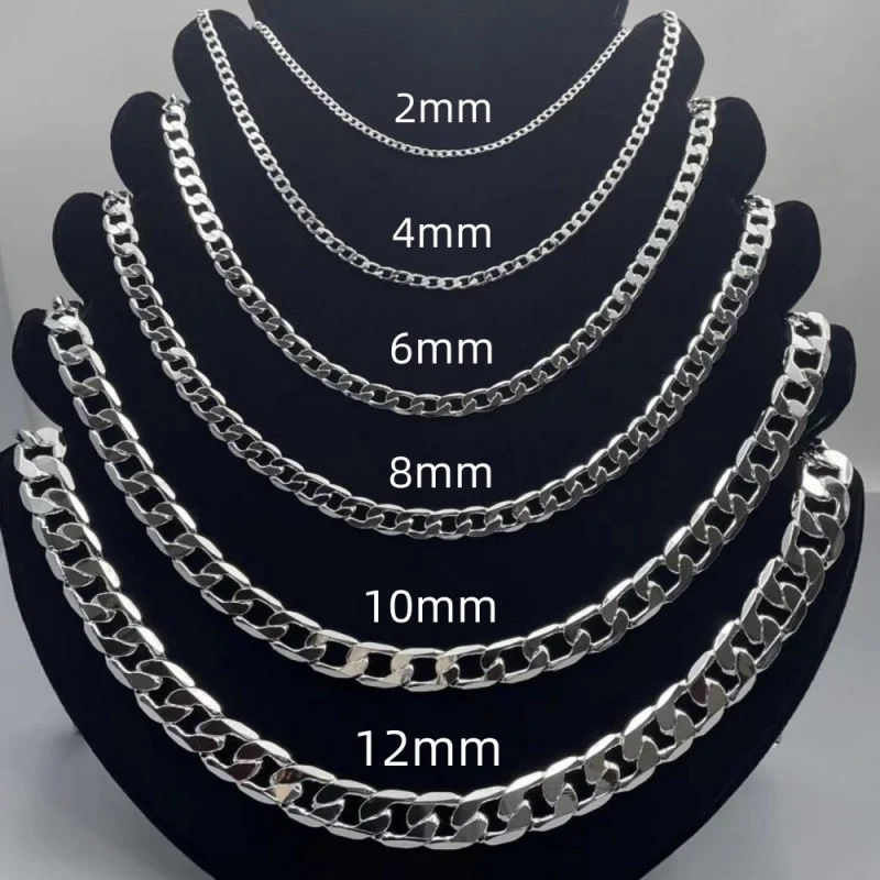 Cuban Link Chain 12Mm - Męski naszyjnik ze srebra próby 925