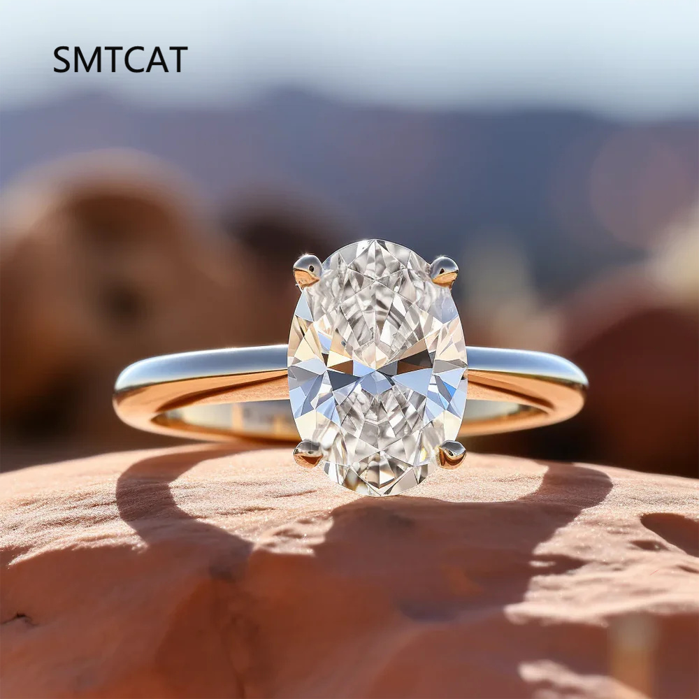Moissanite Engagement Ring 1 Carat - Pierścionki zaręczynowe z moissanitem o szlifie