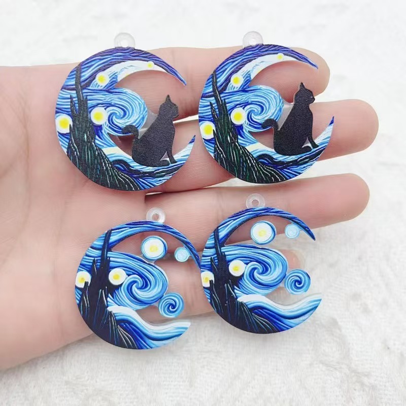 Earrings - 10 szt. Popularne transgraniczne akrylowe kolczyki