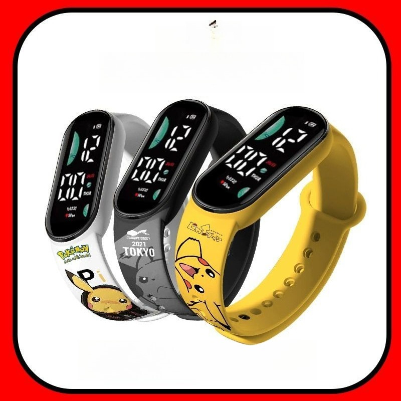 Watch Accessories - Cyfrowy zegarek z motywem kreskówki Pokémon,