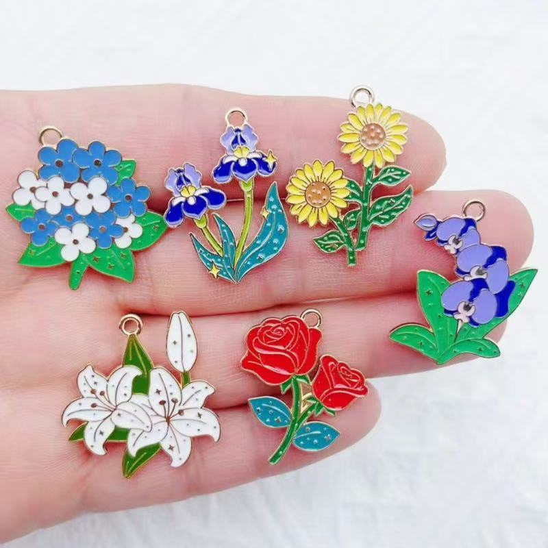 Earrings - 10 szt. Kwiaty do Bukietów Słonecznik