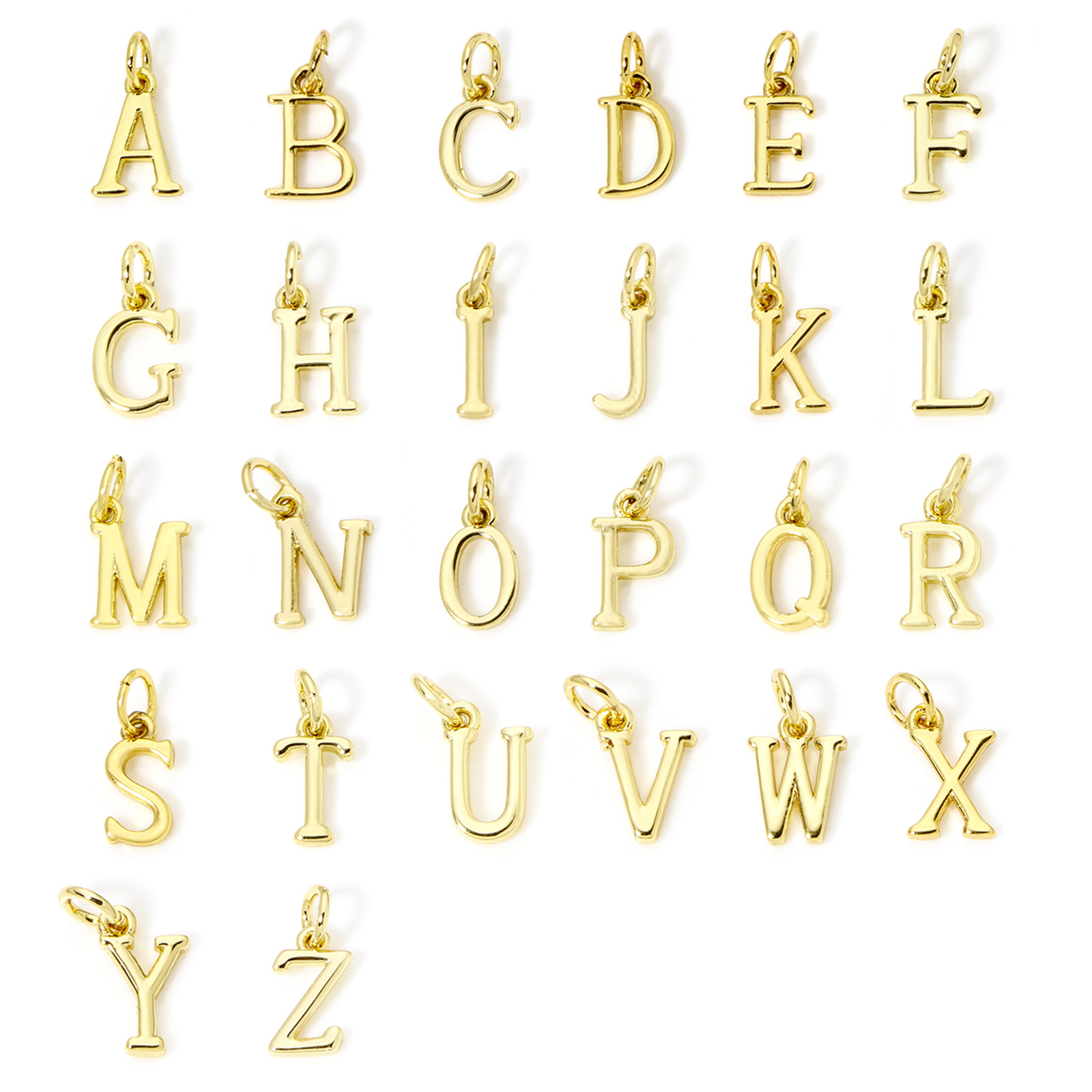 5 sztuk mosiężnych zawieszek p – Initial Letter Necklace 18K Gold recenzja i cena