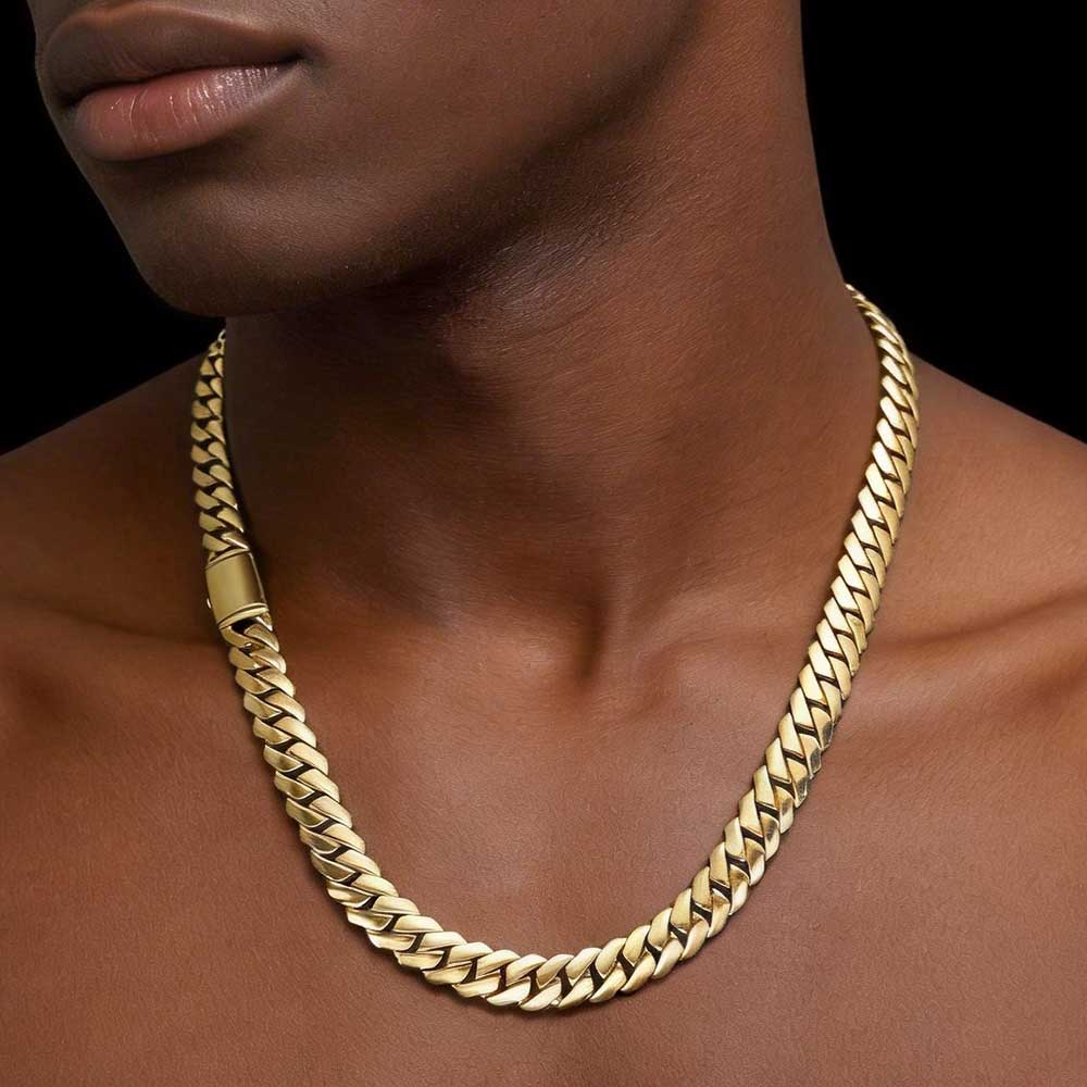 ESKEEM Wysokiej Jakości Polero – Cuban Link Chain 12Mm recenzja i cena