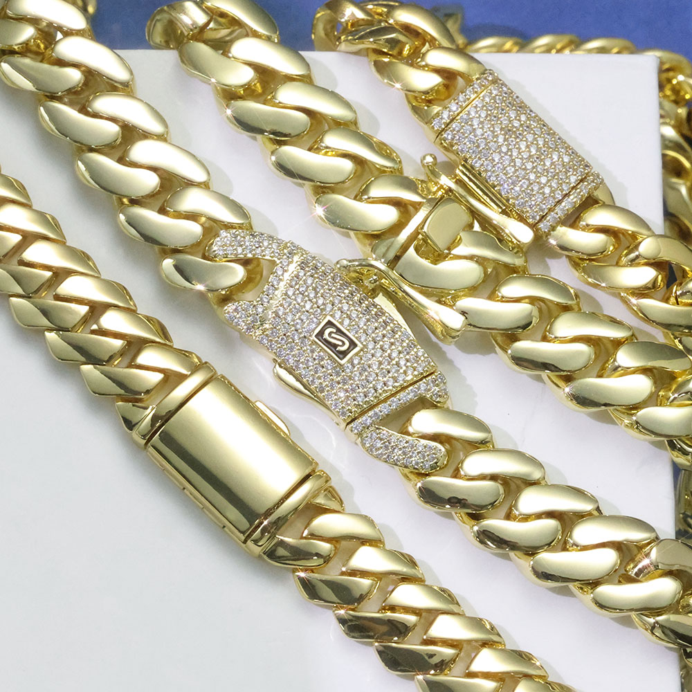 ESKEEM Wysokiej Jakości Polero – Cuban Link Chain 12Mm recenzja i cena