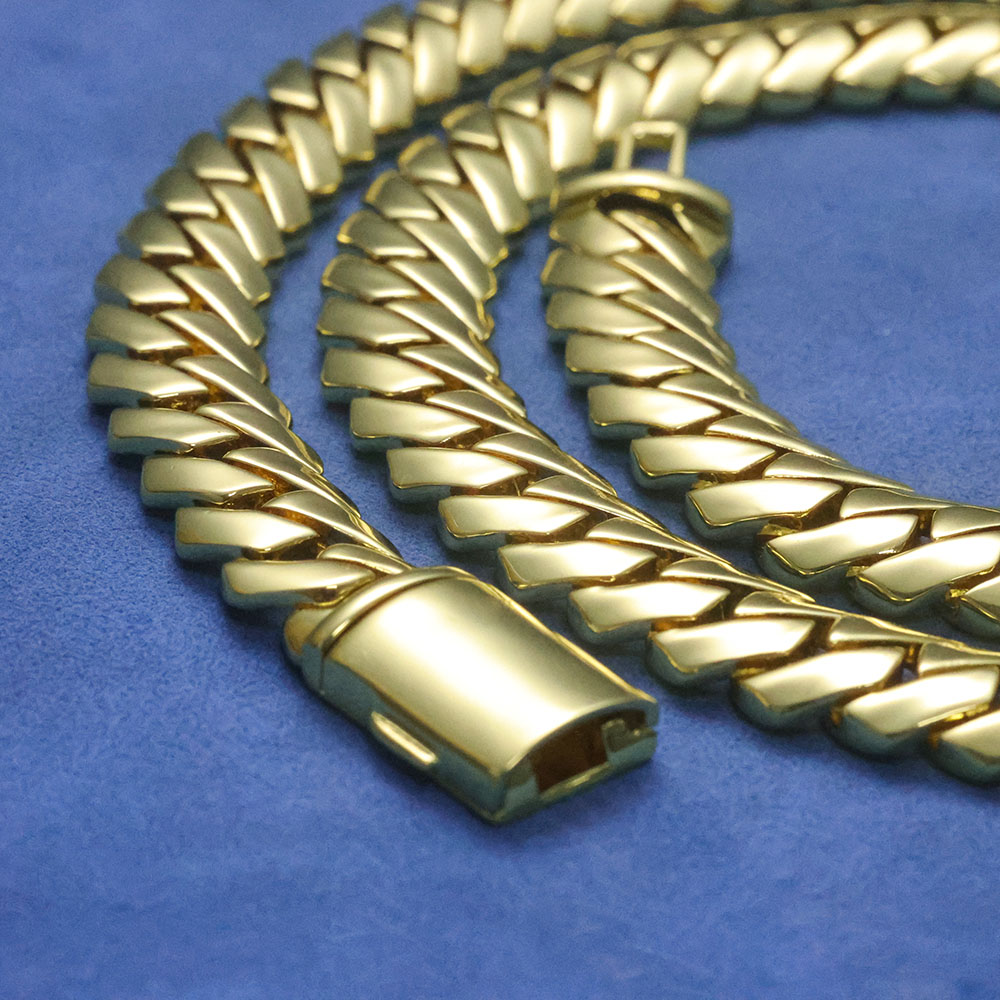 ESKEEM Wysokiej Jakości Polero – Cuban Link Chain 12Mm recenzja i cena