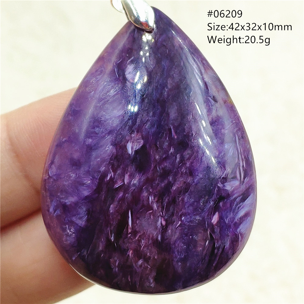 Naturalny fioletowy Charoite k – 925 Sterling Silver Chain Necklace Men recenzja i cena