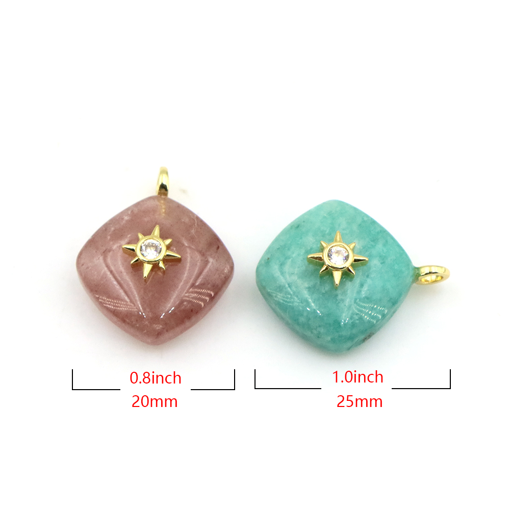 Kryształowy wisiorek z natural – Crystal Pendant Necklace Natural Stone recenzja i cena