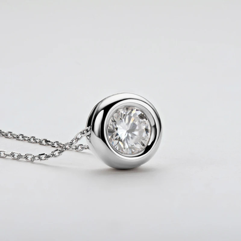 Naszyjnik z moissanitem w opra – 925 Sterling Silver Chain Necklace Men recenzja i cena