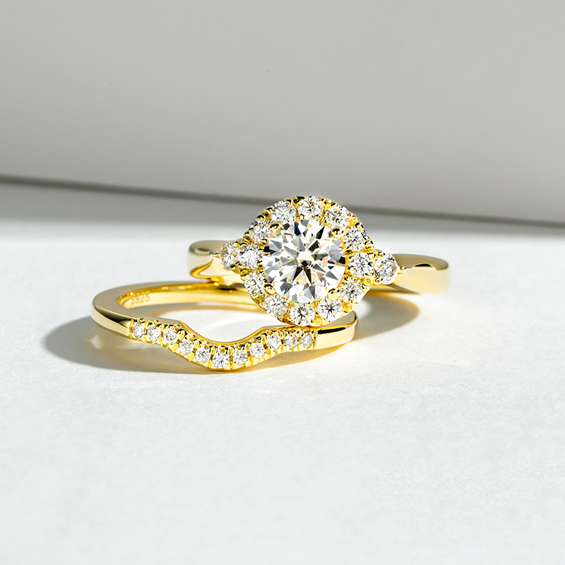 Zestaw pierścionków zaręczynow – Moissanite Engagement Ring 1 Carat recenzja i cena