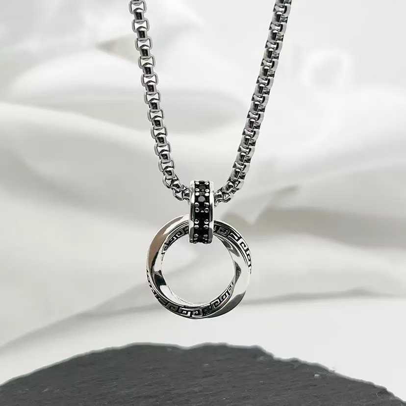 Nowy naszyjnik ze srebra próby – 925 Sterling Silver Chain Necklace Men recenzja i cena