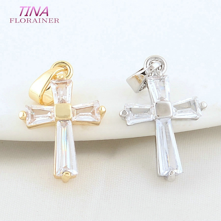 6 SZT. 12*18MM Mosiężne Zawies – Cross Pendant Necklace Gold recenzja i cena