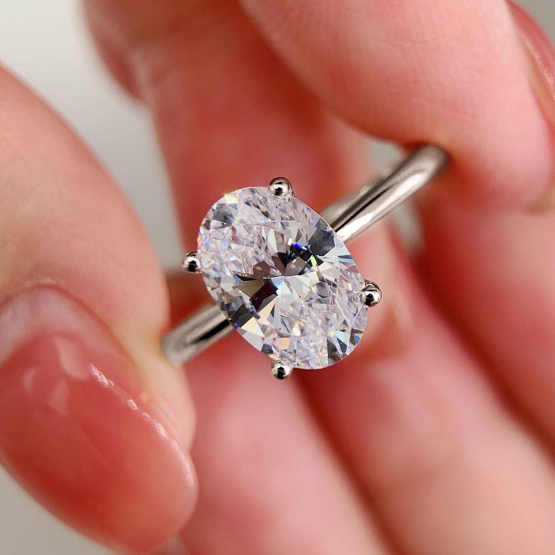 Pierścionki zaręczynowe z mois – Moissanite Engagement Ring 1 Carat recenzja i cena