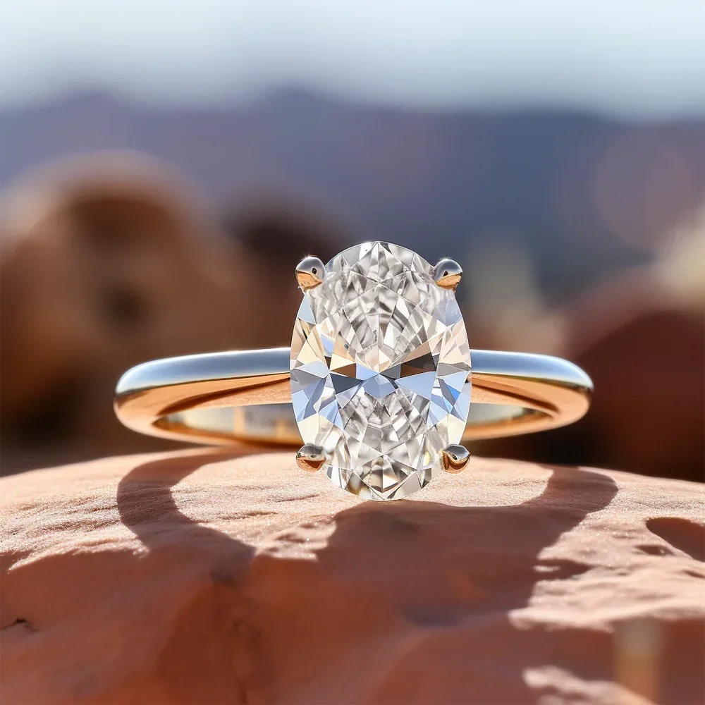 Pierścionki zaręczynowe z mois – Moissanite Engagement Ring 1 Carat recenzja i cena