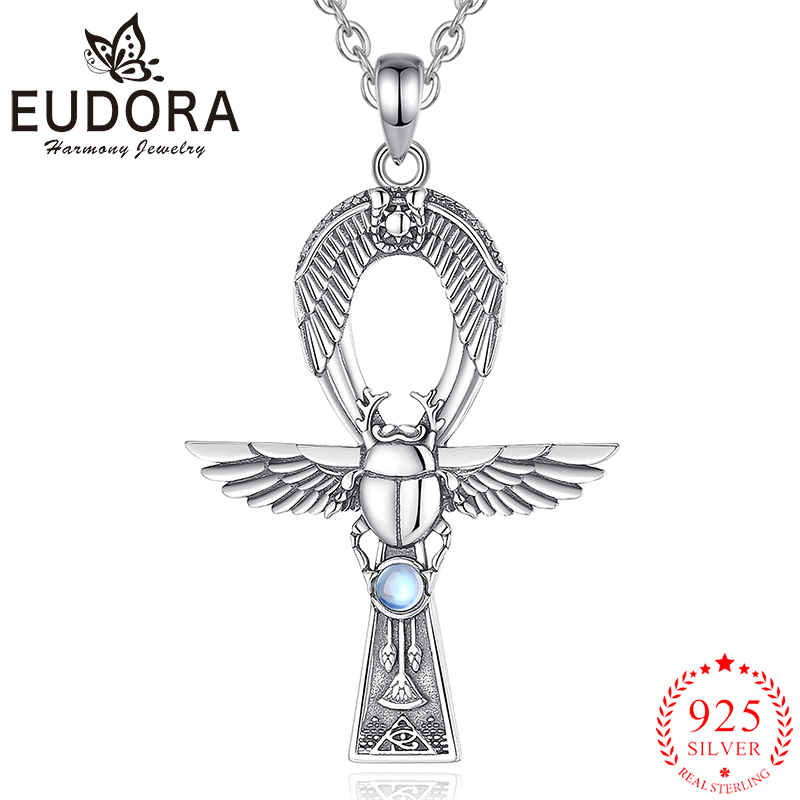 Eudora 925 srebro starożytny e – 925 Sterling Silver Chain Necklace Men recenzja i cena