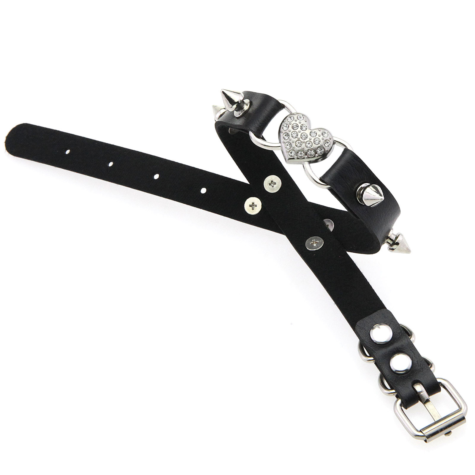 Czarny naszyjnik choker z kolc – Goth Punk Spike Choker recenzja i cena