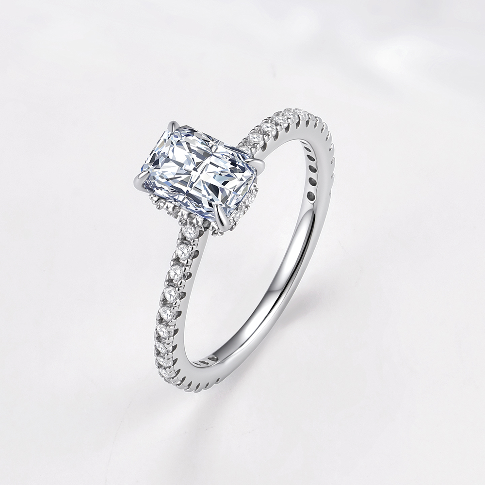 Pierścionek zaręczynowy/ślubny – Moissanite Engagement Ring 1 Carat recenzja i cena