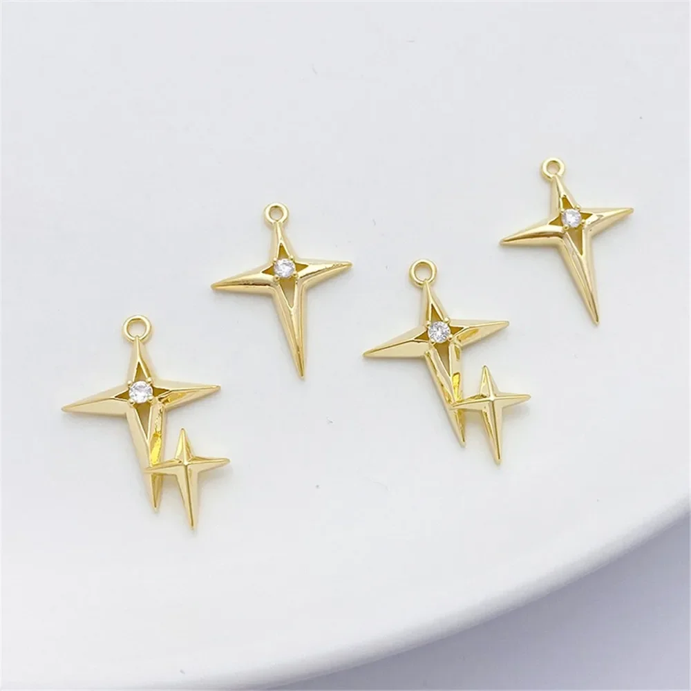 Złocona 14-karatowym złotem za – Cross Pendant Necklace Gold recenzja i cena