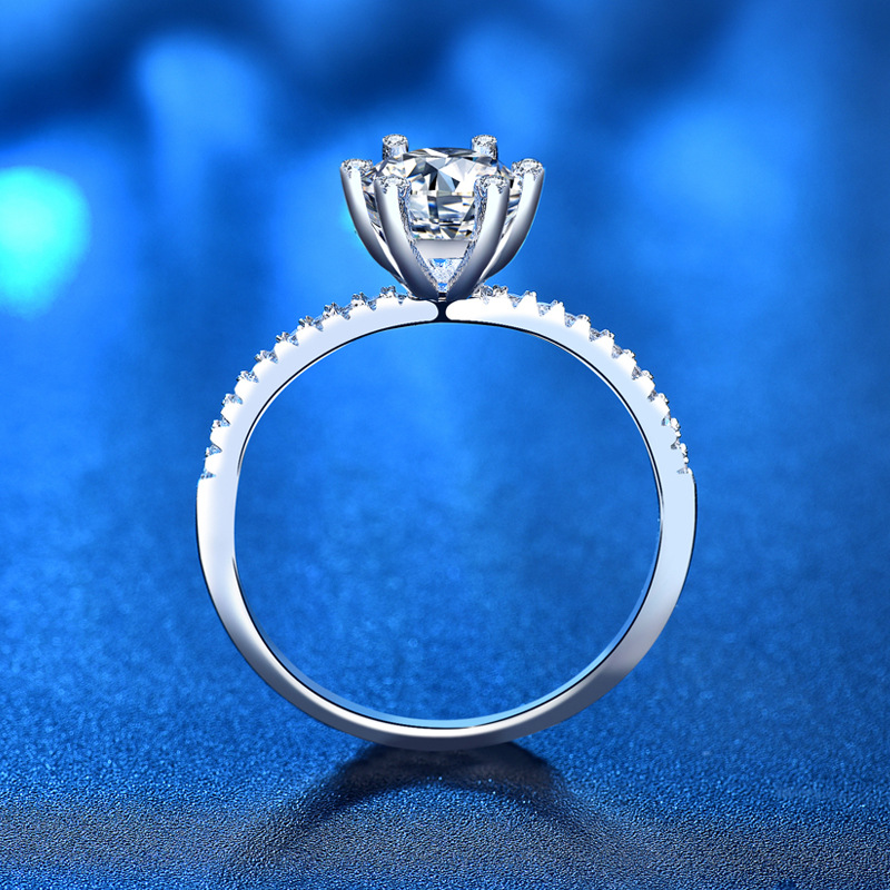 Pierścionek zaręczynowy ślubny – Moissanite Engagement Ring 1 Carat recenzja i cena