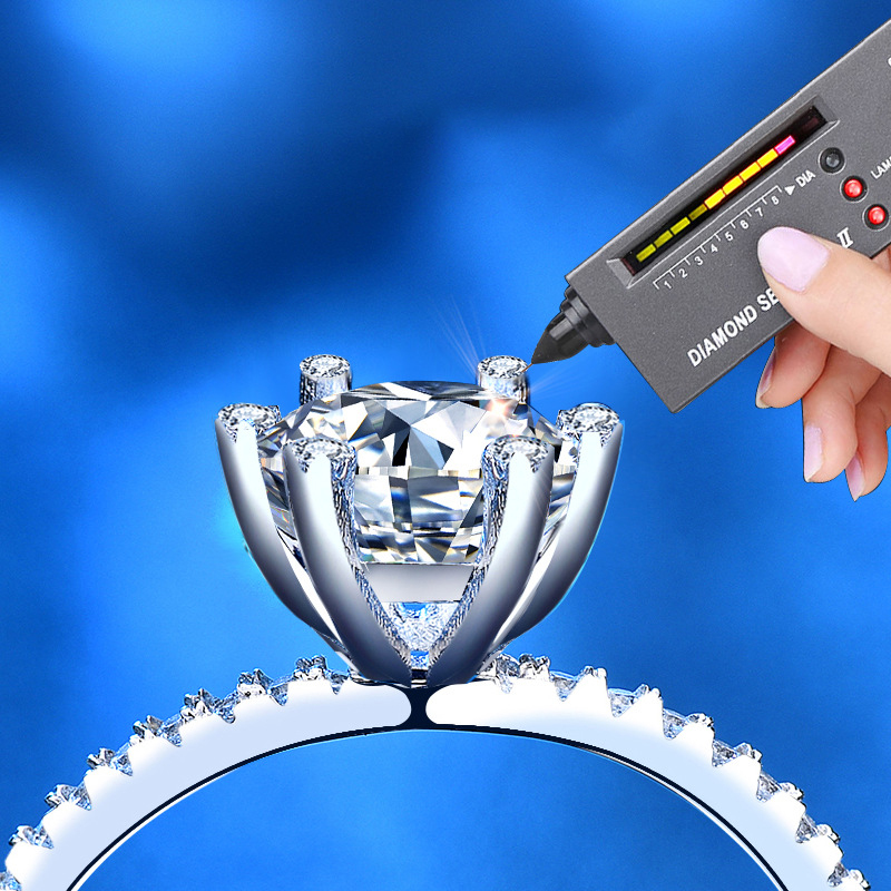 Pierścionek zaręczynowy ślubny – Moissanite Engagement Ring 1 Carat recenzja i cena