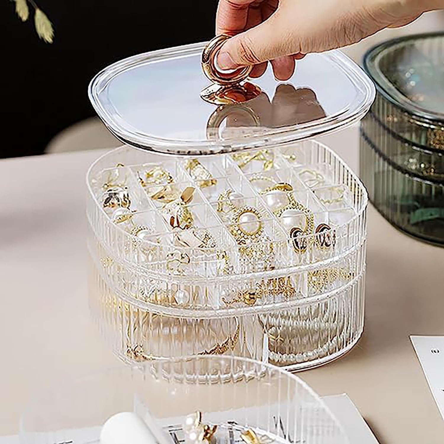 Przezroczyste pudełko na biżut – Earrings recenzja i cena
