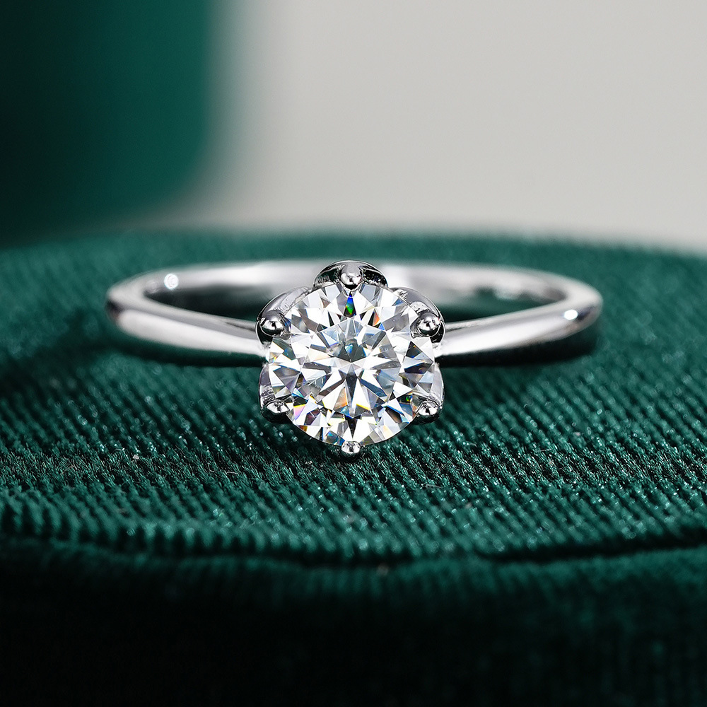 JoyceJelly Klasyczny Pierścion – Moissanite Engagement Ring 1 Carat recenzja i cena