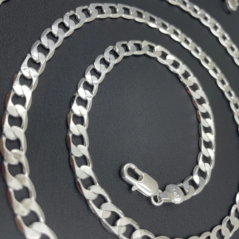 Męski naszyjnik ze srebra prób – Cuban Link Chain 12Mm recenzja i cena