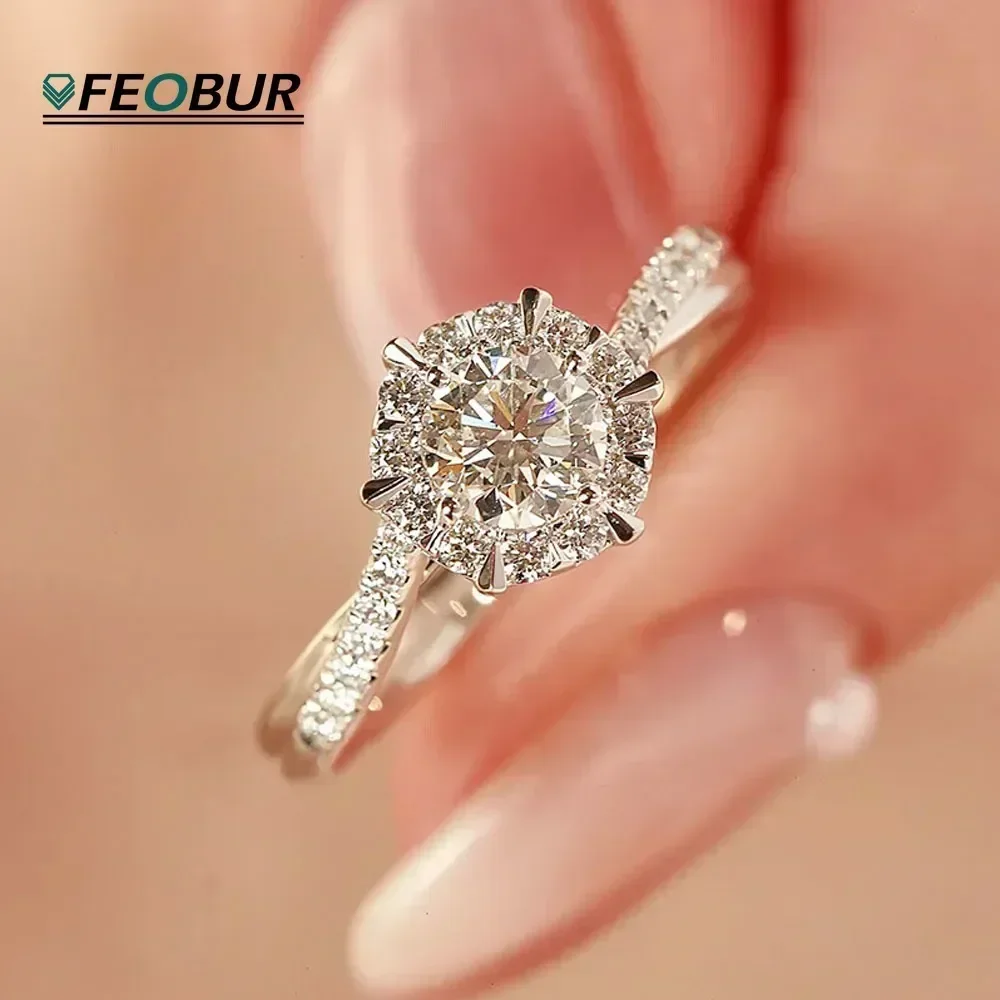 1 CT GRA Certyfikowany pierści – Moissanite Engagement Ring 1 Carat recenzja i cena