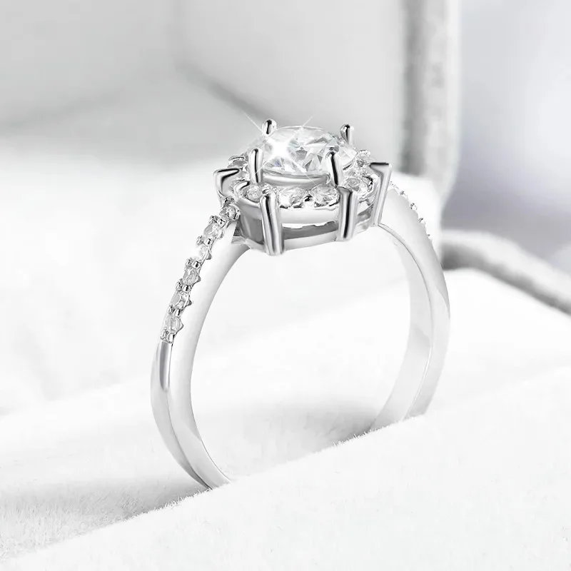 1 CT GRA Certyfikowany pierści – Moissanite Engagement Ring 1 Carat recenzja i cena