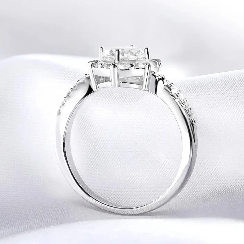 1 CT GRA Certyfikowany pierści – Moissanite Engagement Ring 1 Carat recenzja i cena
