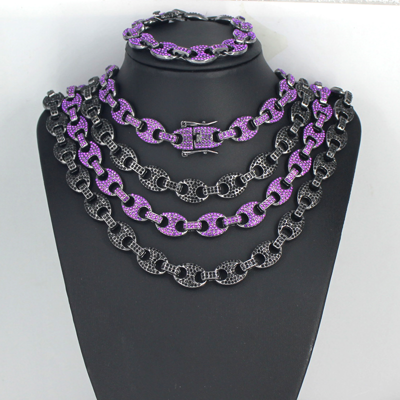 Męskie Damskie Hip Hop 12mm Cz – Cuban Link Chain 12Mm recenzja i cena