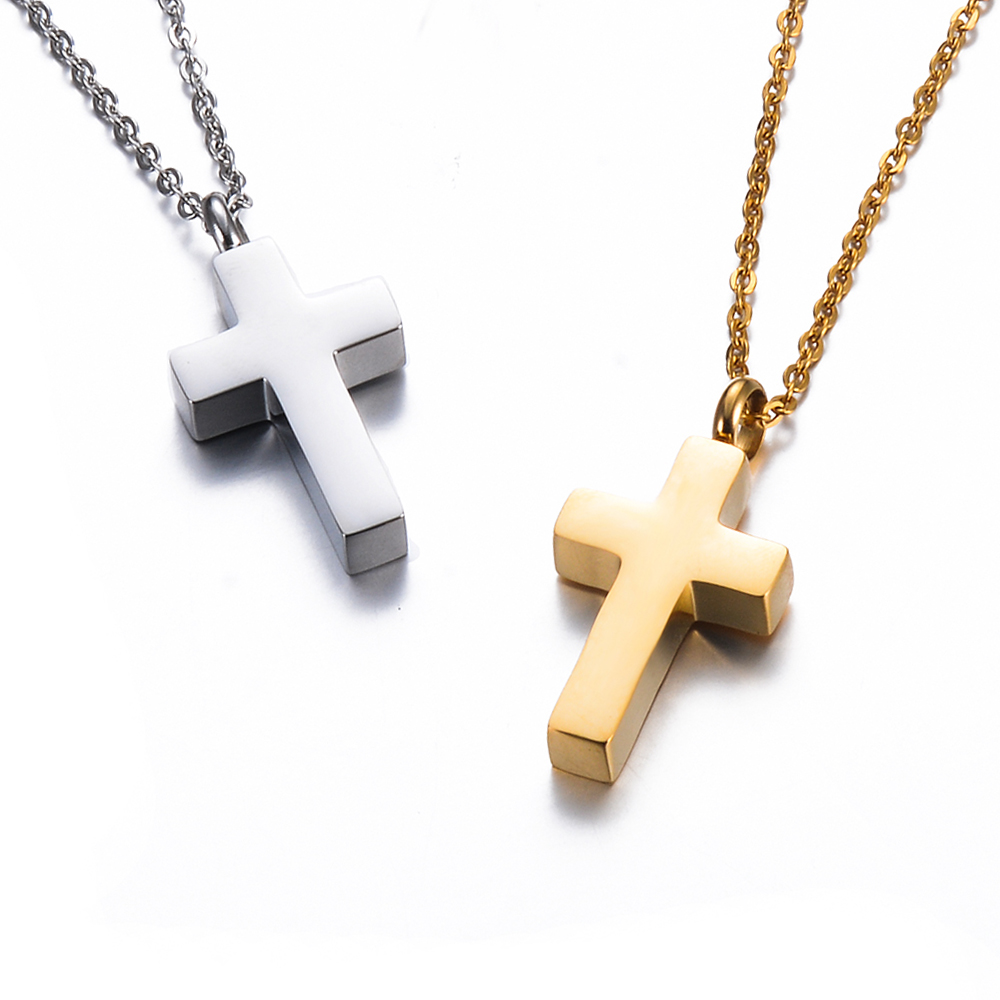 Naszyjnik z krzyżem kremacyjny – Cross Pendant Necklace Gold recenzja i cena