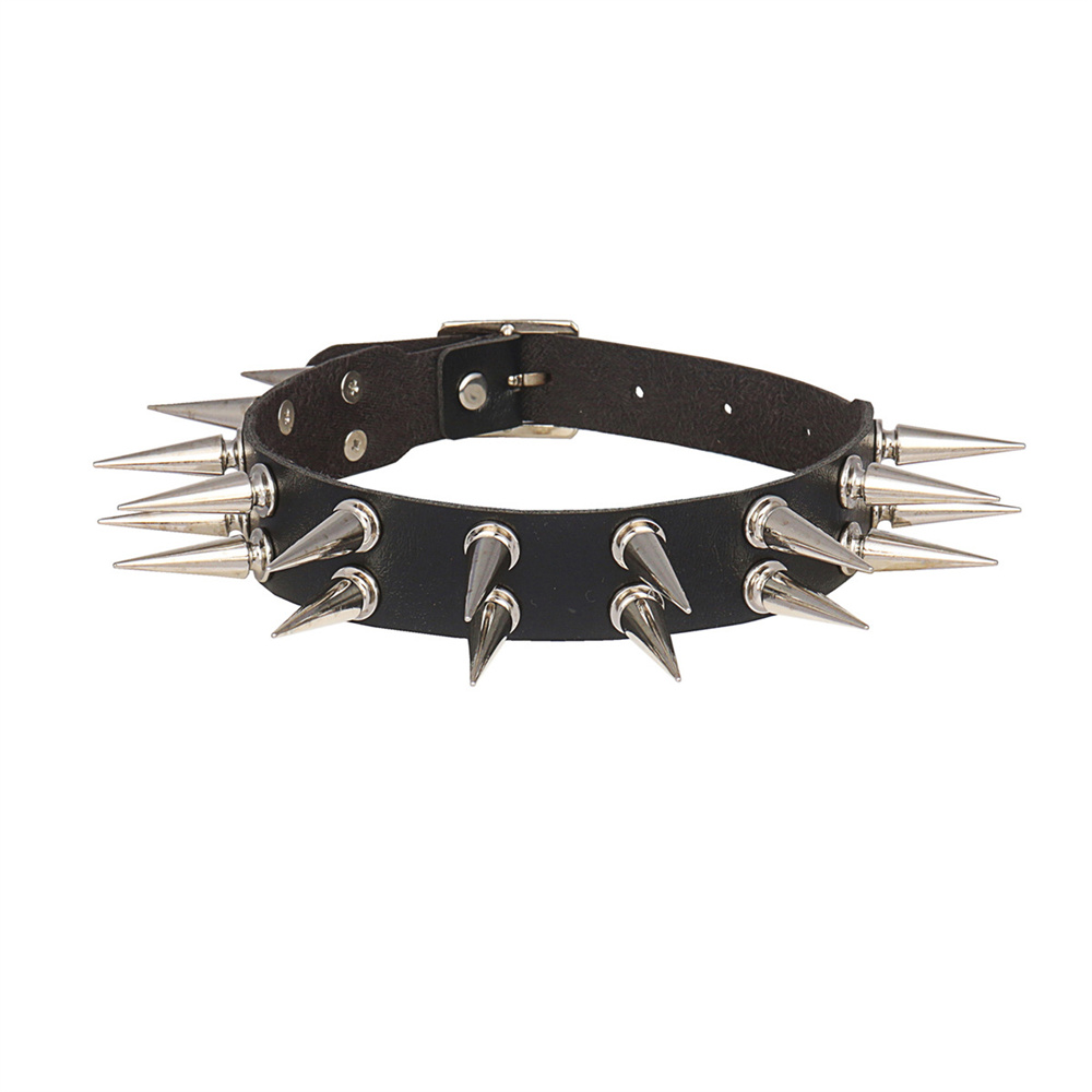 Długi kolczyk-choker z kolcami – Goth Punk Spike Choker recenzja i cena