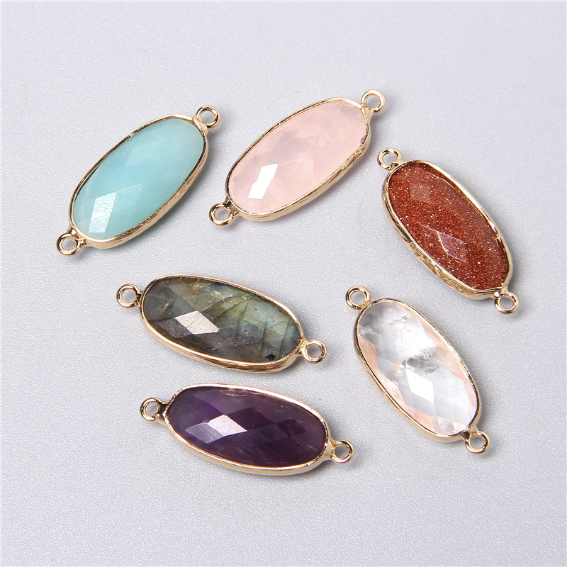 2 sztuk 10X26mm naturalna podw – Crystal Pendant Necklace Natural Stone recenzja i cena