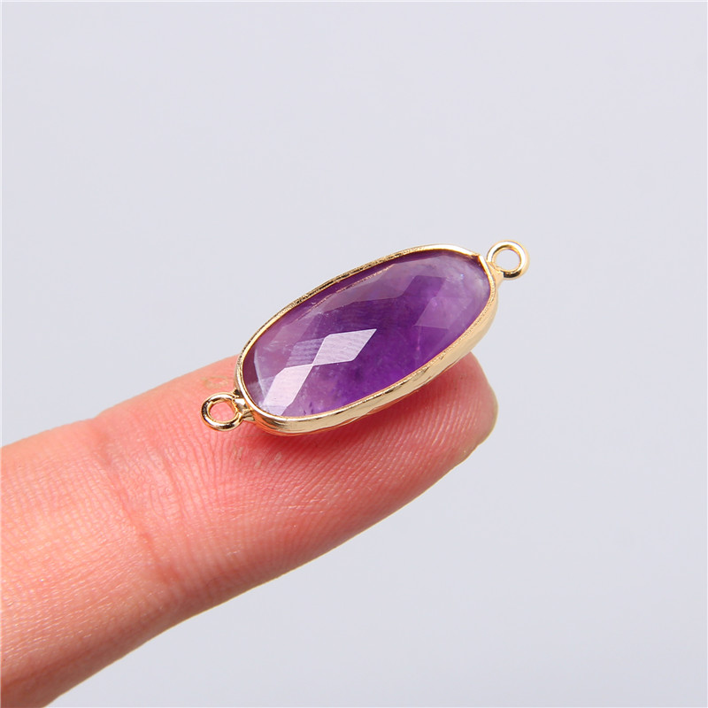 2 sztuk 10X26mm naturalna podw – Crystal Pendant Necklace Natural Stone recenzja i cena