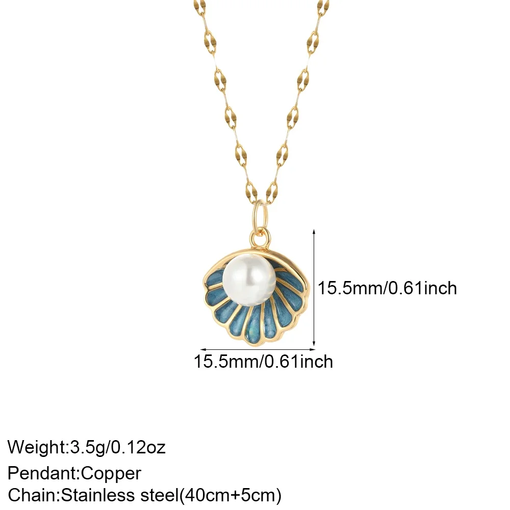 Śliczny naszyjnik z muszli mor – Cross Pendant Necklace Gold recenzja i cena