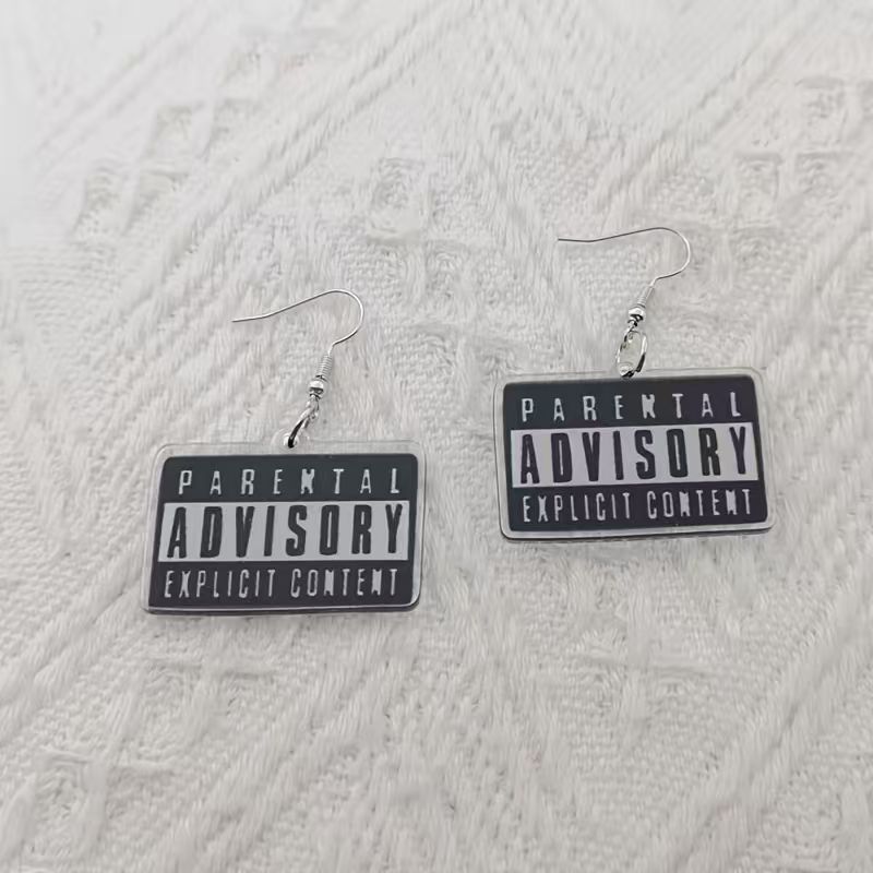 10 sztuk akrylowych czarno-bia – Earrings recenzja i cena