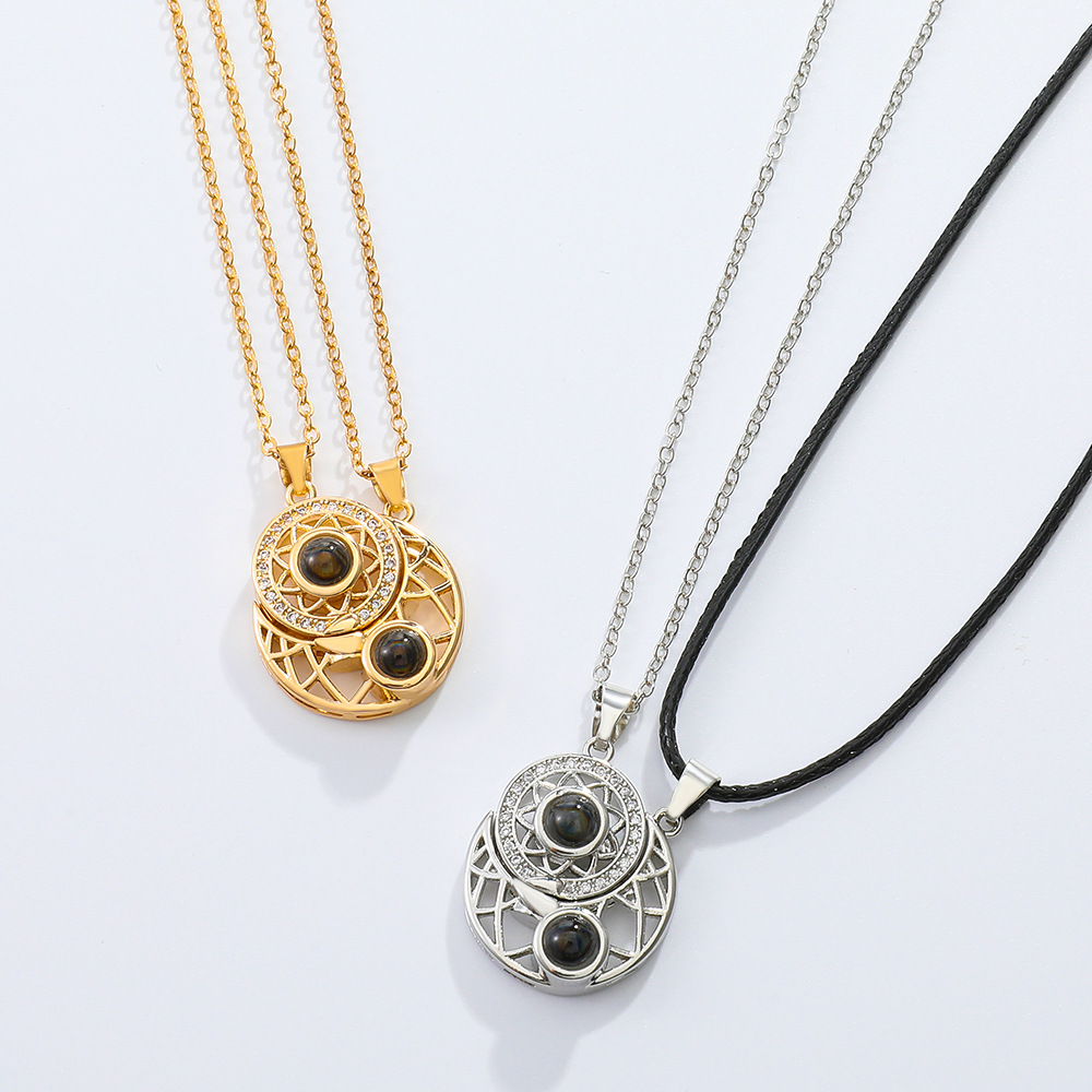 2 SZTUK Magnetyczny naszyjnik  – Magnetic Couple Matching Necklaces recenzja i cena