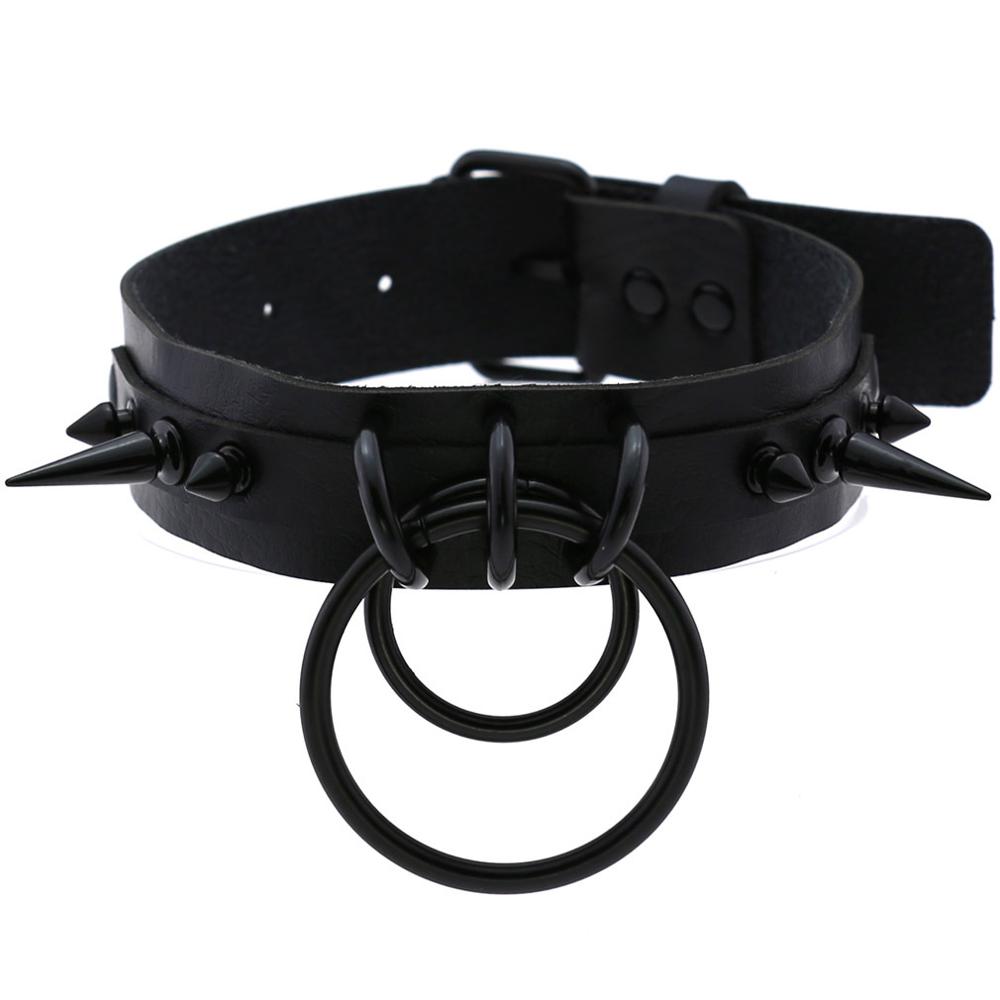 Czarny kolczasty Choker Goth s – Goth Punk Spike Choker recenzja i cena