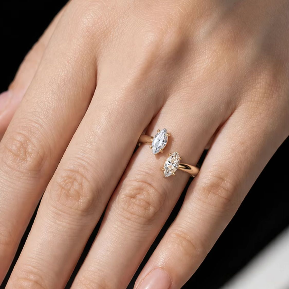 Pierścionek ze srebra próby 92 – Moissanite Engagement Ring 1 Carat recenzja i cena