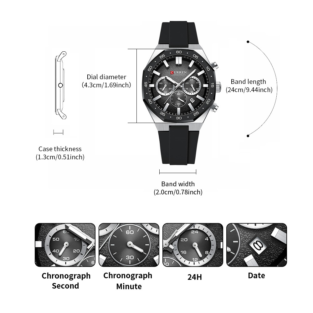 CURREN Modny Męski Zegarek Spo – Watch Accessories recenzja i cena