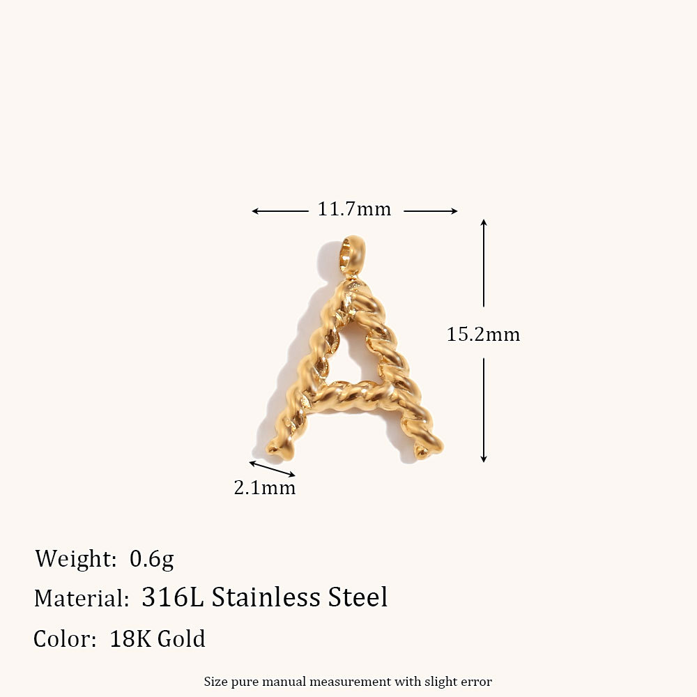 Personalizowany naszyjnik z li – Initial Letter Necklace 18K Gold recenzja i cena