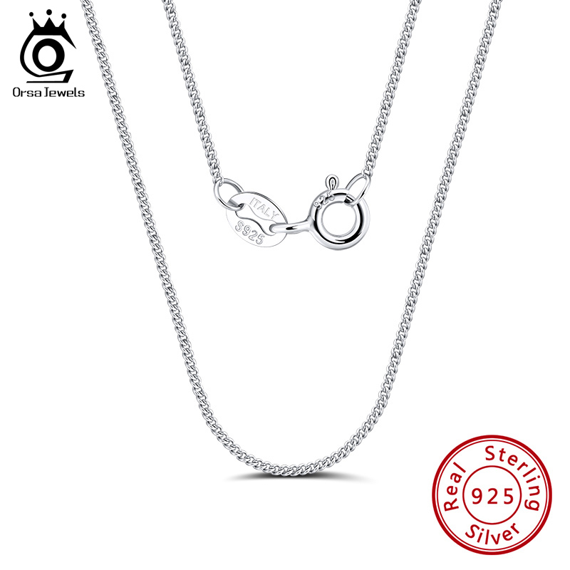 ORSA JEWELS włoski 925 srebro  – 925 Sterling Silver Chain Necklace Men recenzja i cena