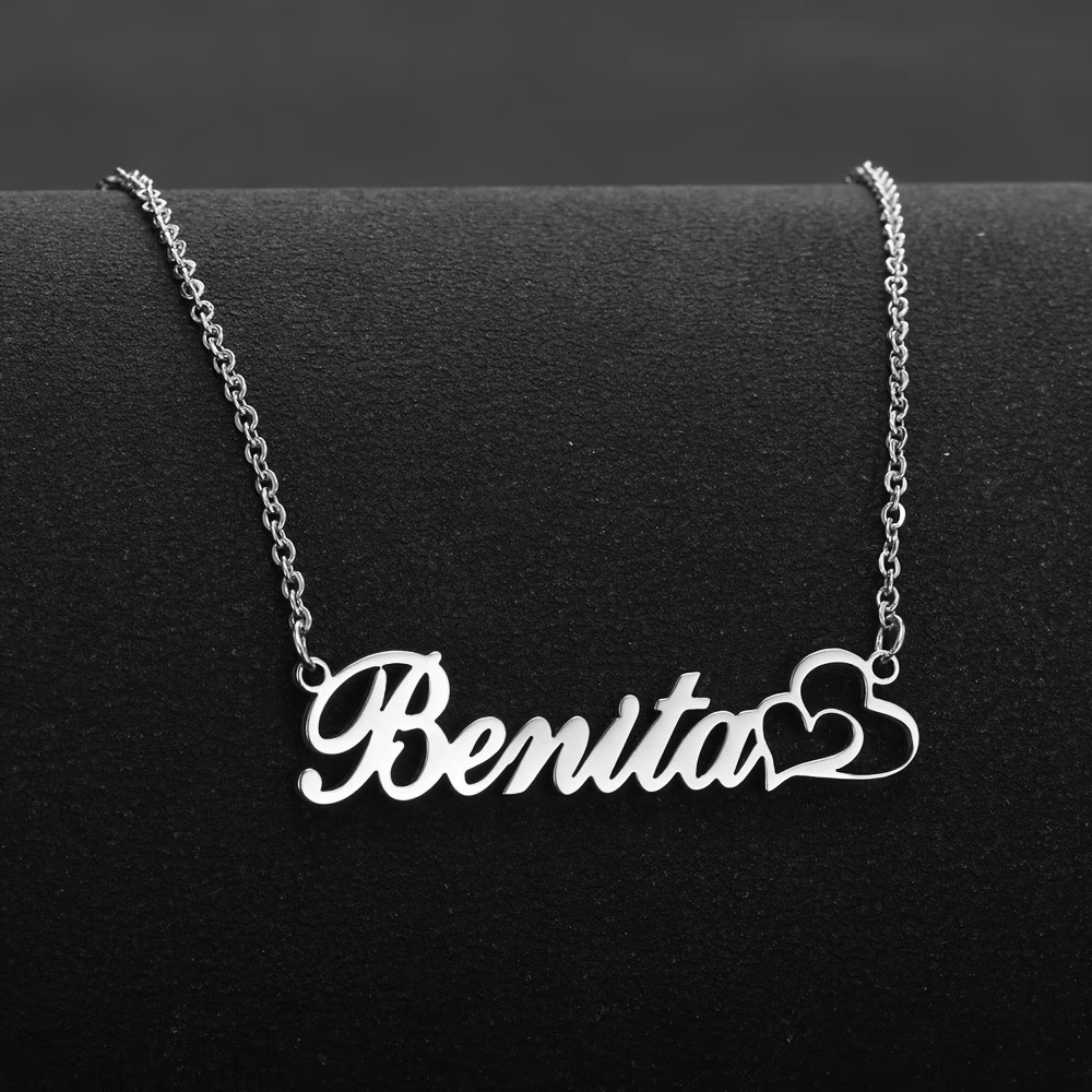 Spersonalizowany naszyjnik z p – Custom Name Necklace Stainless Steel recenzja i cena