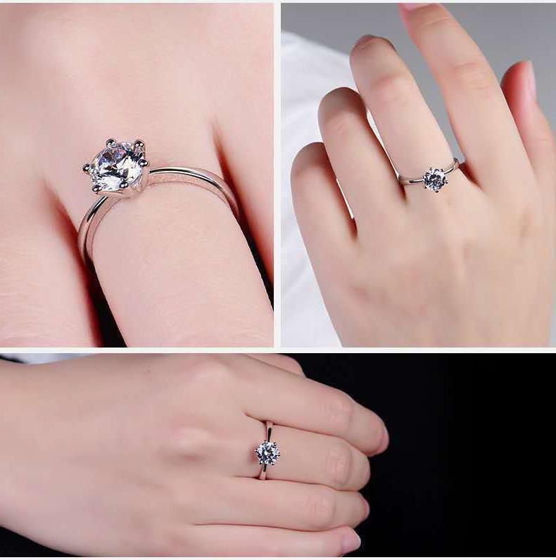 Elegancki pierścionek o sześci – Moissanite Engagement Ring 1 Carat recenzja i cena