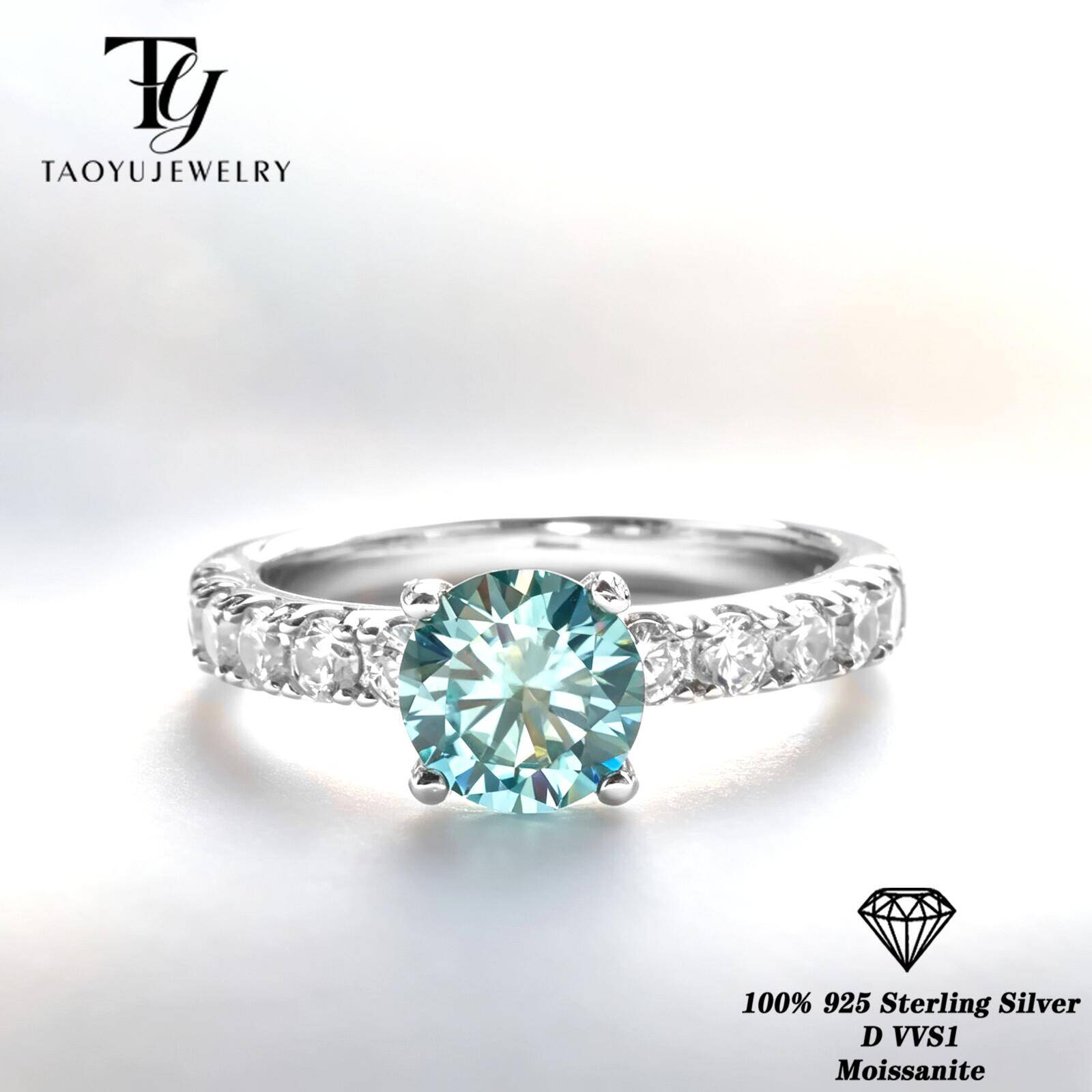 Klasyczny pierścionek z moissa – Moissanite Engagement Ring 1 Carat recenzja i cena