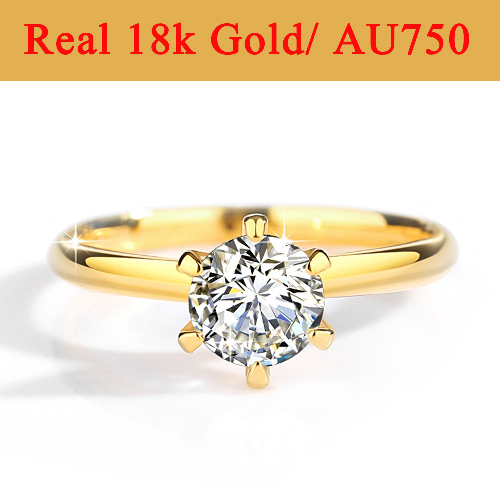 Prawdziwe złoto 18K Moissanite – Moissanite Engagement Ring 1 Carat recenzja i cena